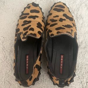 Prada Linea Rosa Calf hair sneakers